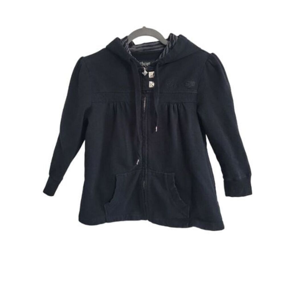 Fox Racing Company Womans Black Zip Front Jacket size Small